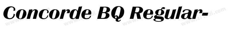 Concorde BQ Regular字体转换